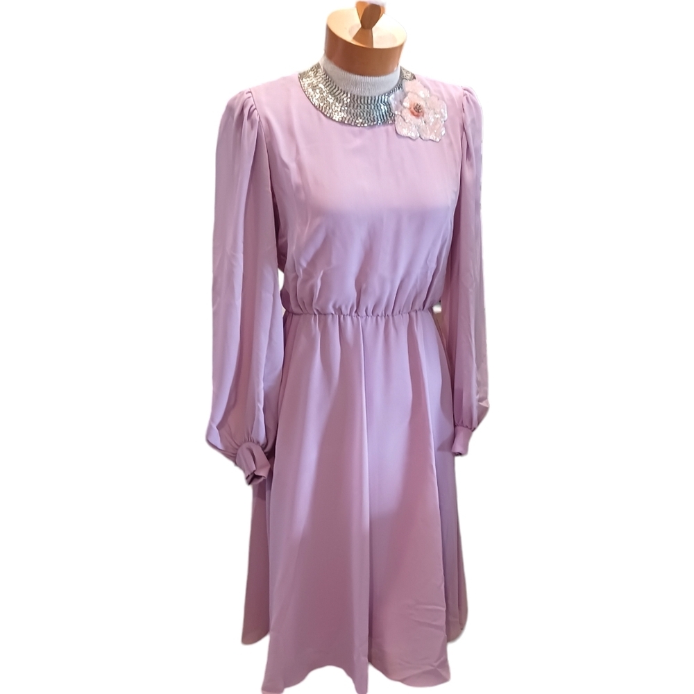 Vintage JoEd Sophisticates Formal Womens Dress 1970s S/M Floral Wedding Guest